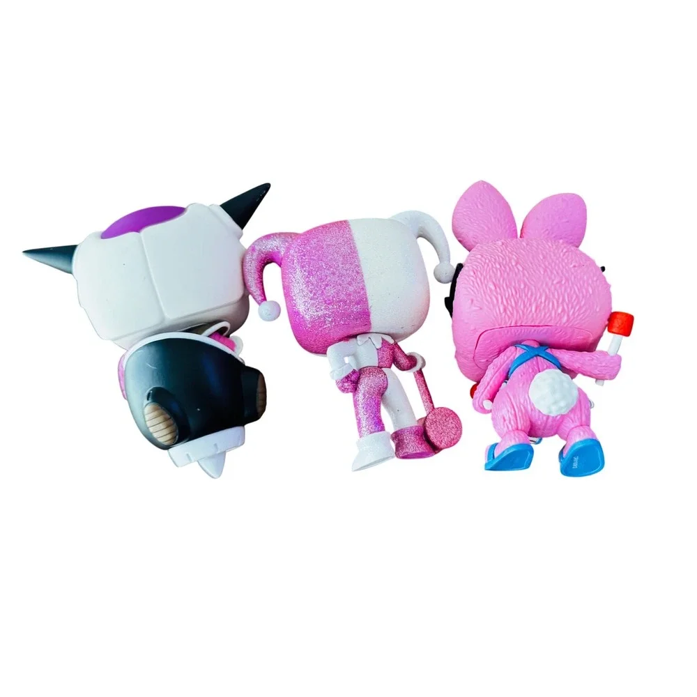 Funko Pop Lot Harley Quinn Pink Glitter Energizer Bunny Frieza Dragon Ball Z Toy